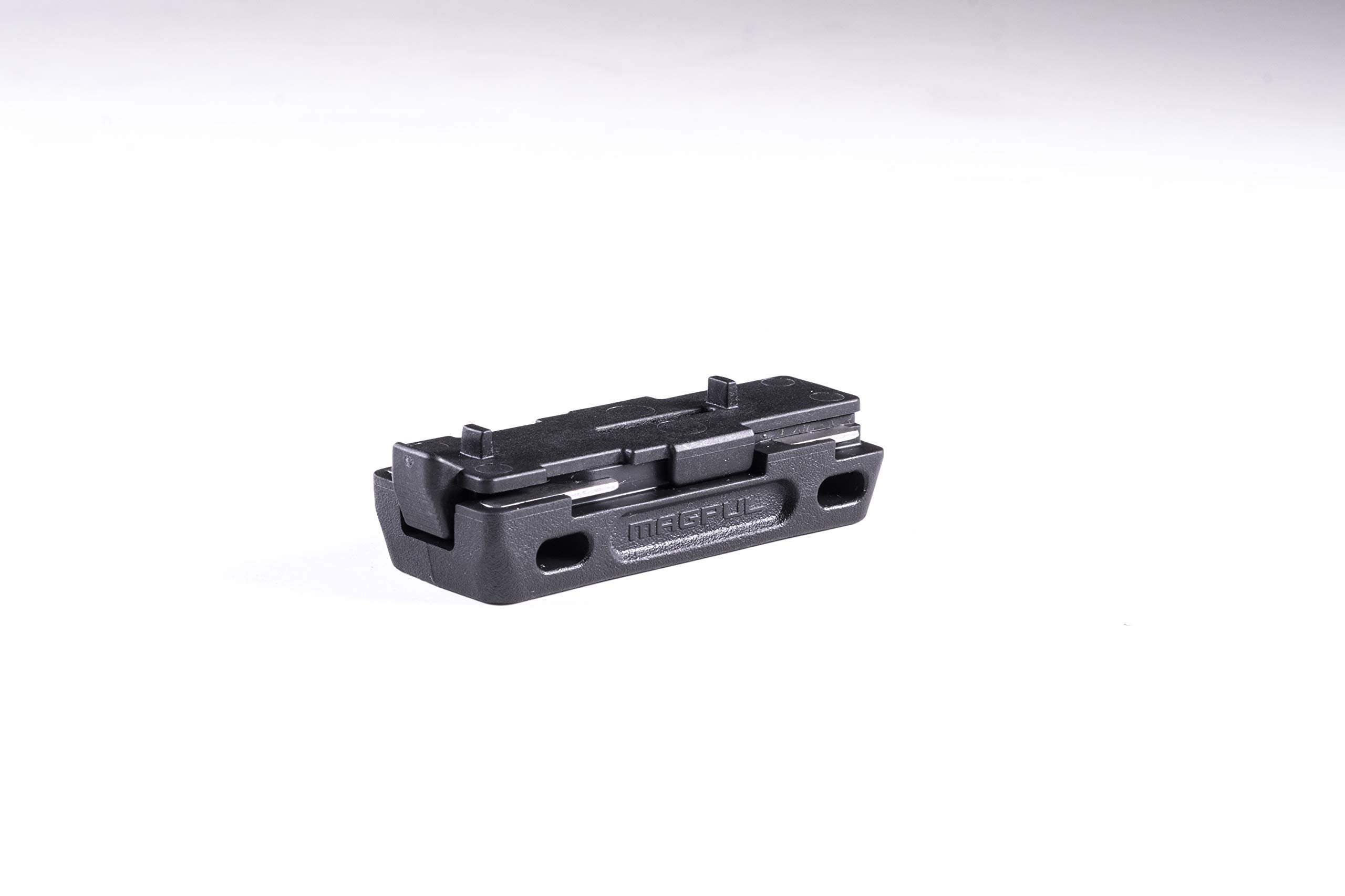 Side view showing USP Magpul L-Plate floorplate with integrated hole design