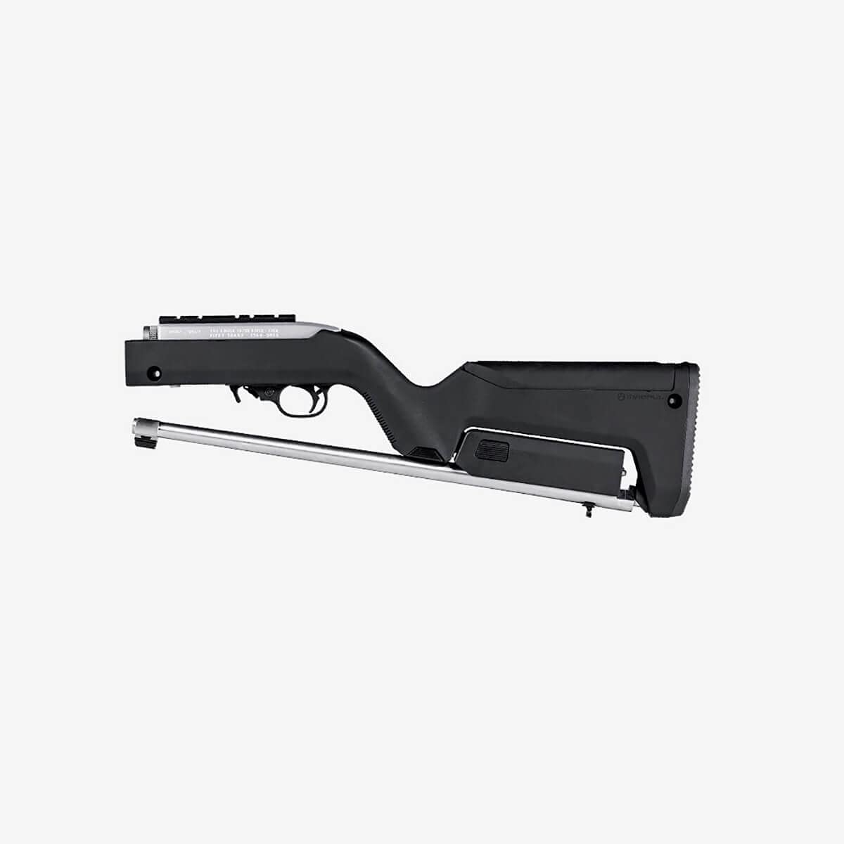 Magpul X-22 Backpacker stock grip storage provides quick access to essentials.