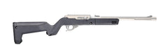 Magpul X-22 Backpacker stock on Ruger 10/22 Takedown in gray for compact carry