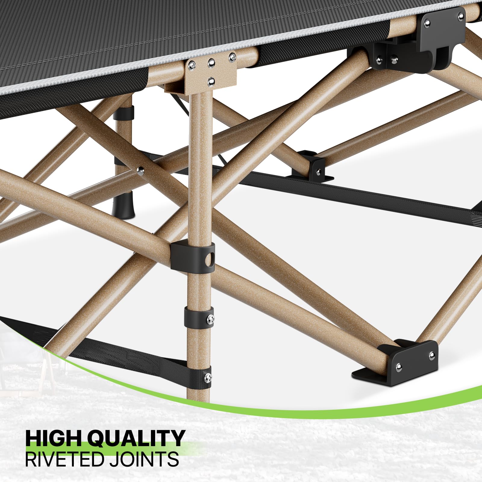 Magshion versatile cot suitable for home, cabin, or camping.