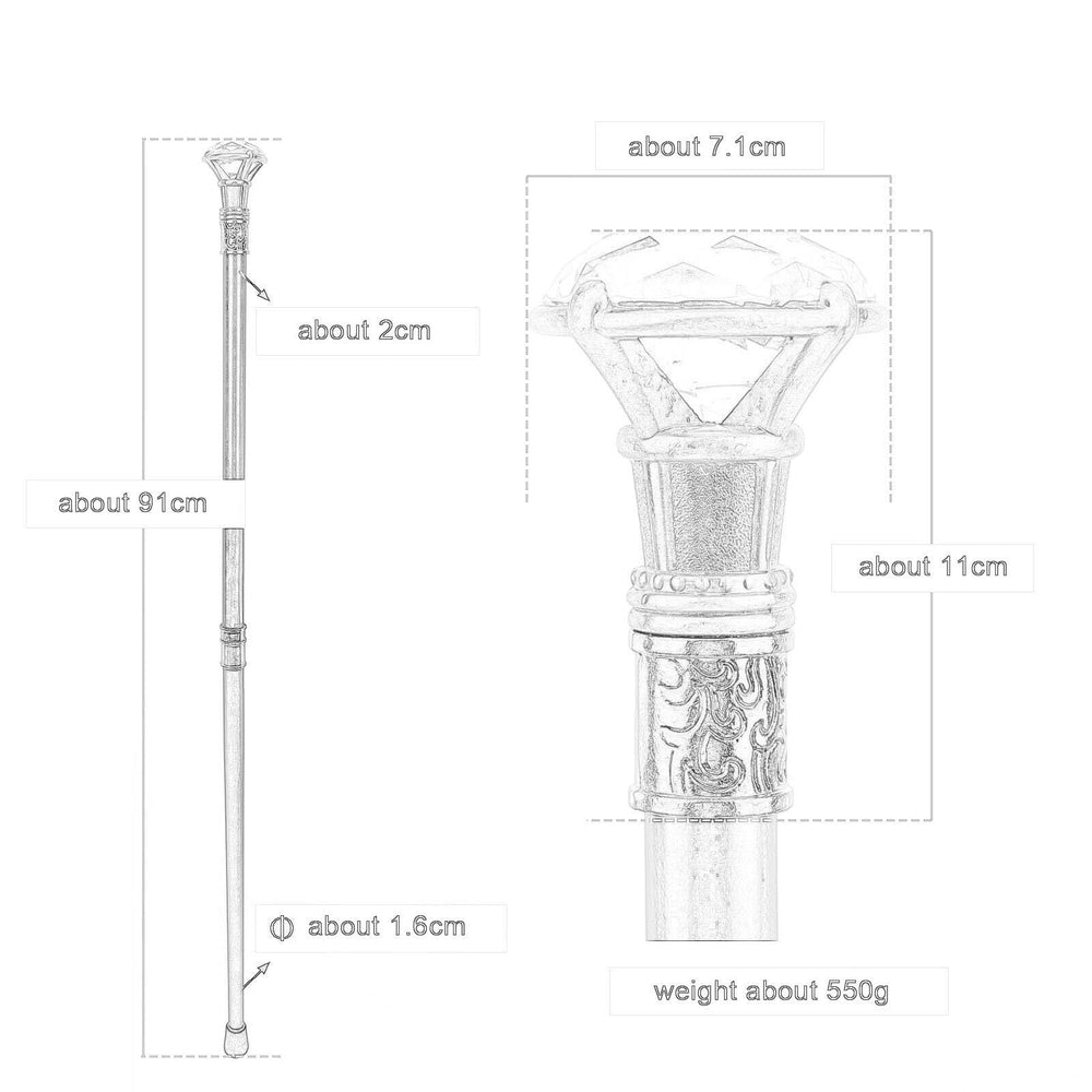 Gift-ready MAHWER cane suitable for celebrations and stage appearances.