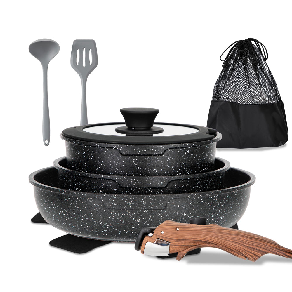 MAISON ARTS detachable-handle induction cookware for versatile stove-to-oven use