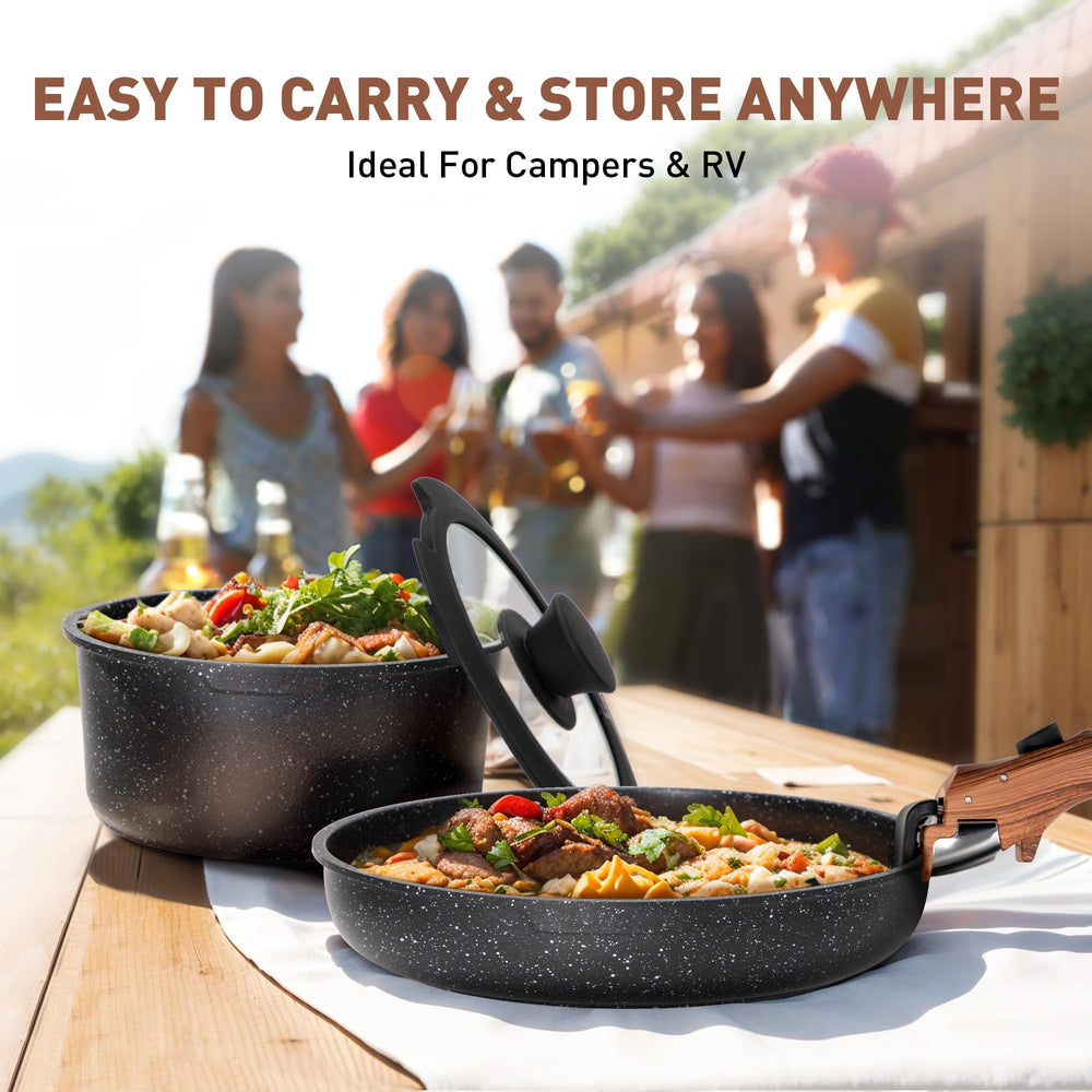 MAISON ARTS silicone utensils included for easy stirring and serving