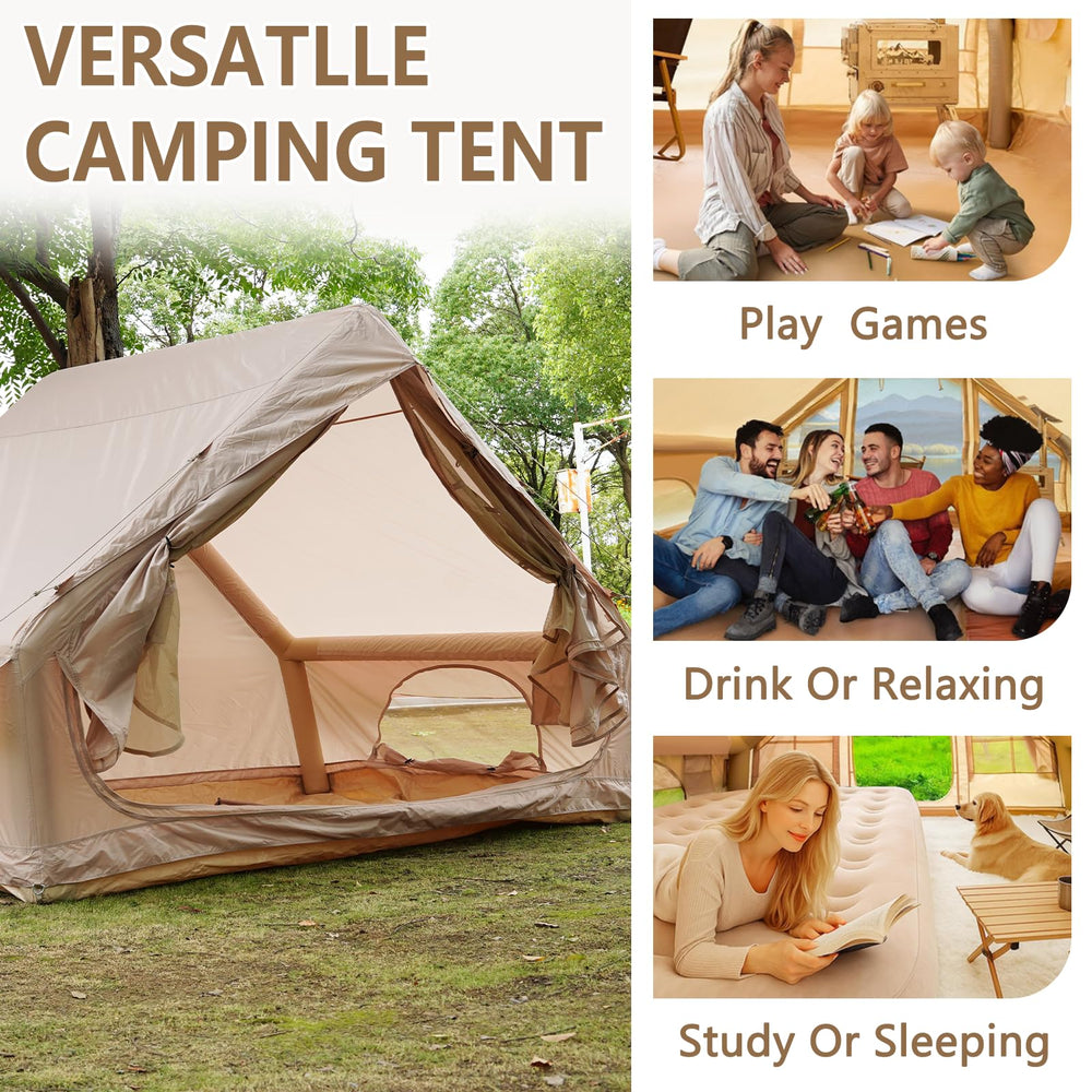 Majnesvon tent 410D Oxford fabric for all-season weather protection.