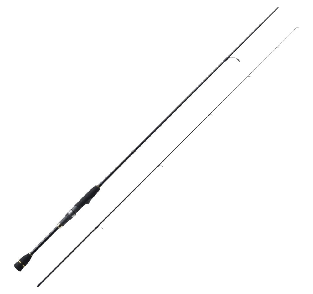 Major Craft Ajingu spinning rod with mackerel solid focus, ideal for precise casts.