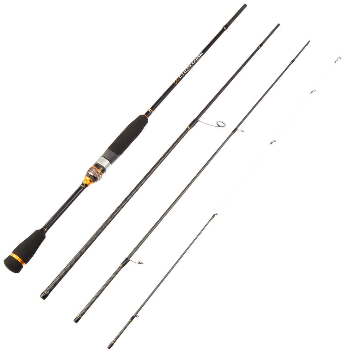 Major Craft CRX-S764UL solid-tip light rock rod enables precise casting.