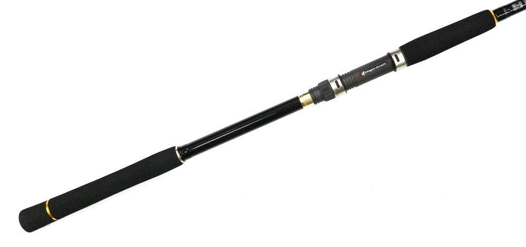 Major Craft FCS 962 M setup demonstrates versatile casting with rubber jigs and sabiki options