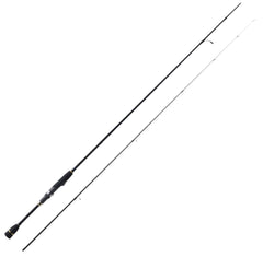 Major Craft First Cast FCS S762UL spinning rod assembly shows sensitive tip for finesse.