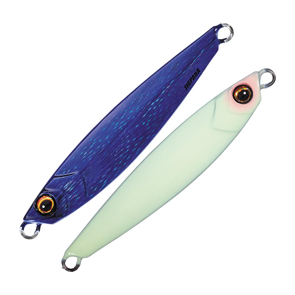 Major Craft JPS40 2TON Short Jigpara front view shows deep purple two-tone finish for shore jigging
