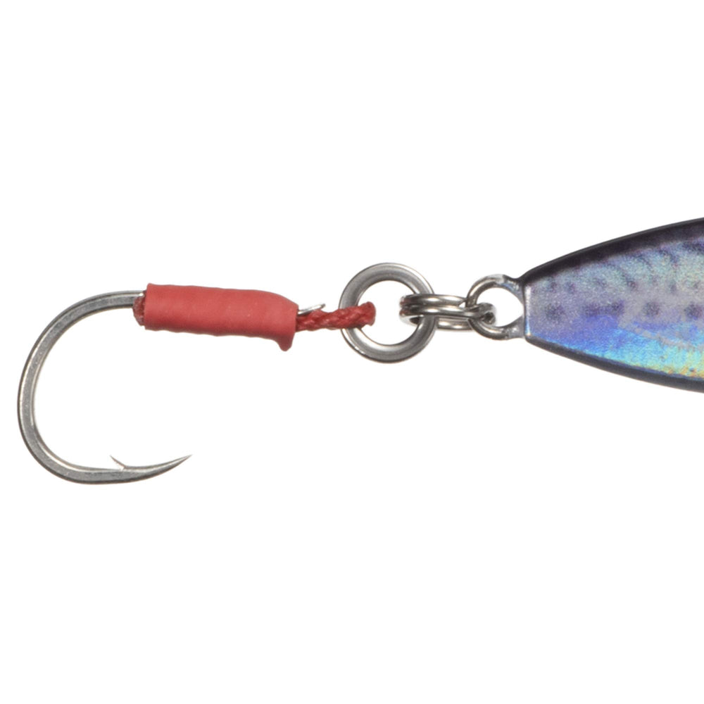 Major Craft Jigpara Slow Livebait 60g ready to fish with multi hook setup