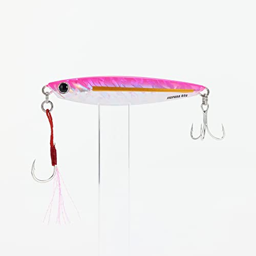 Jigpara 60g pink lure in water