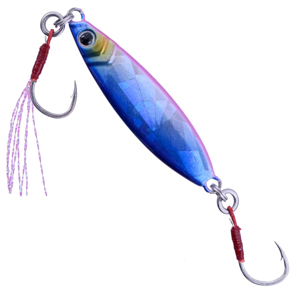 Major Craft JPSLOW-15026 Zebra Pink rear-balanced center supports long casts.