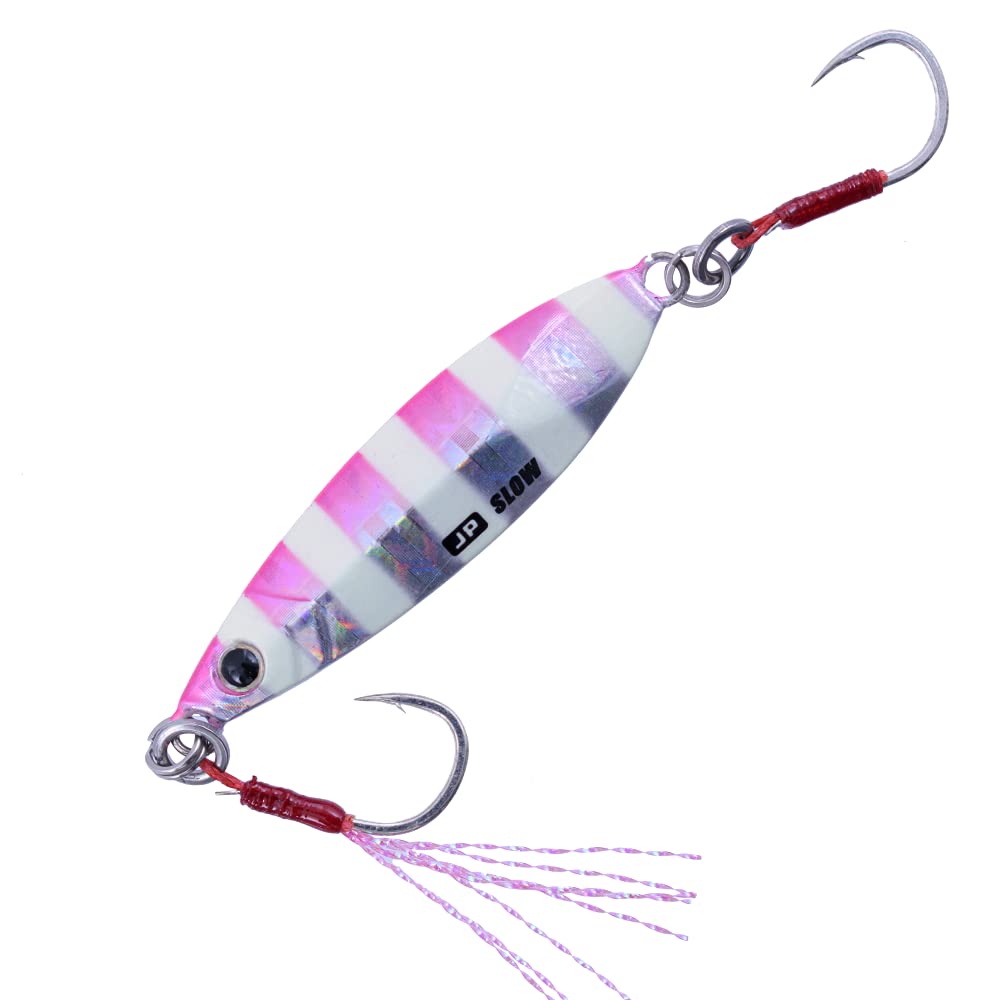 Major Craft JPSLOW-15026 Zebra Pink optimized for slow, controlled descents.