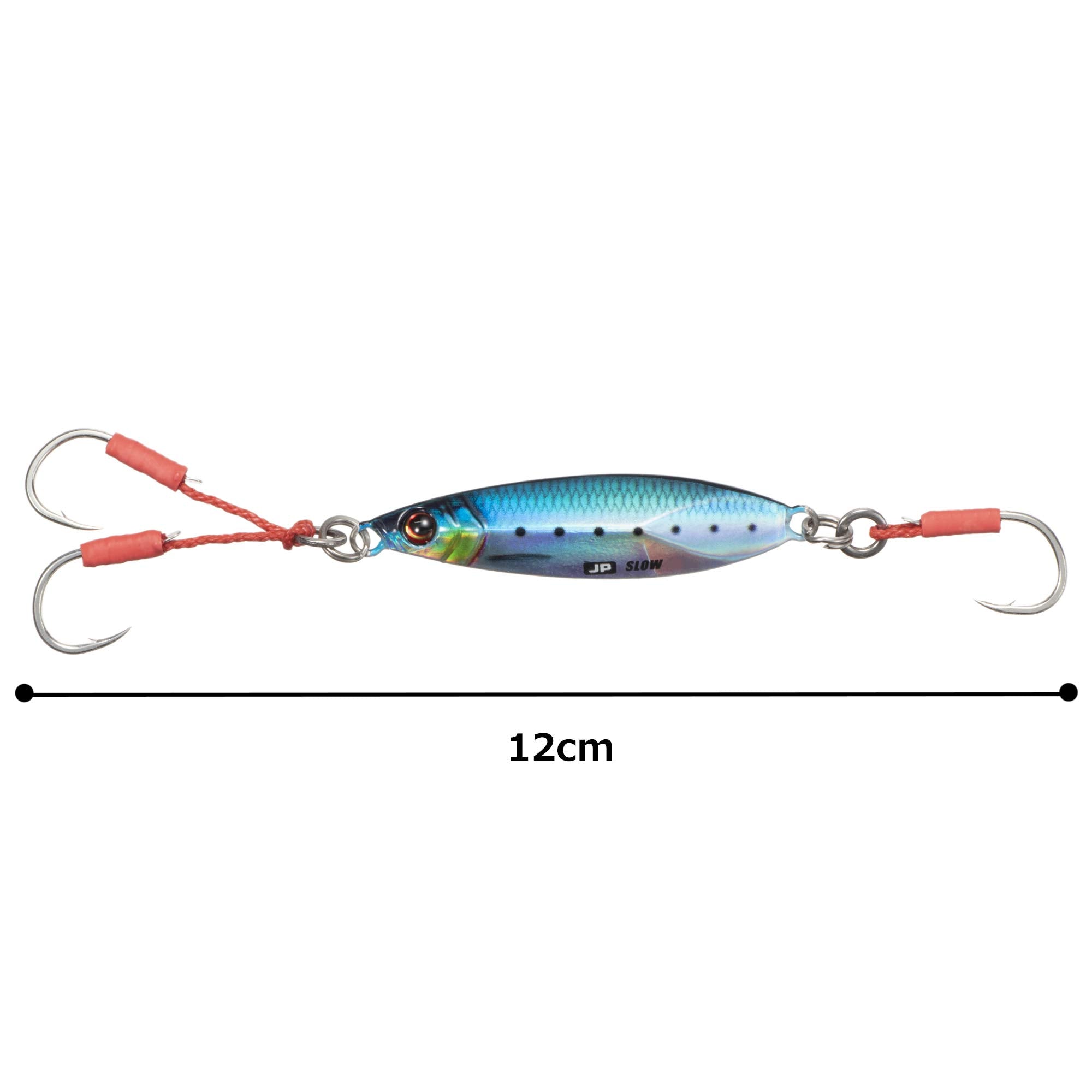 Major Craft Jigpara Slow Livebait includes a single assist hook for versatile rigging.