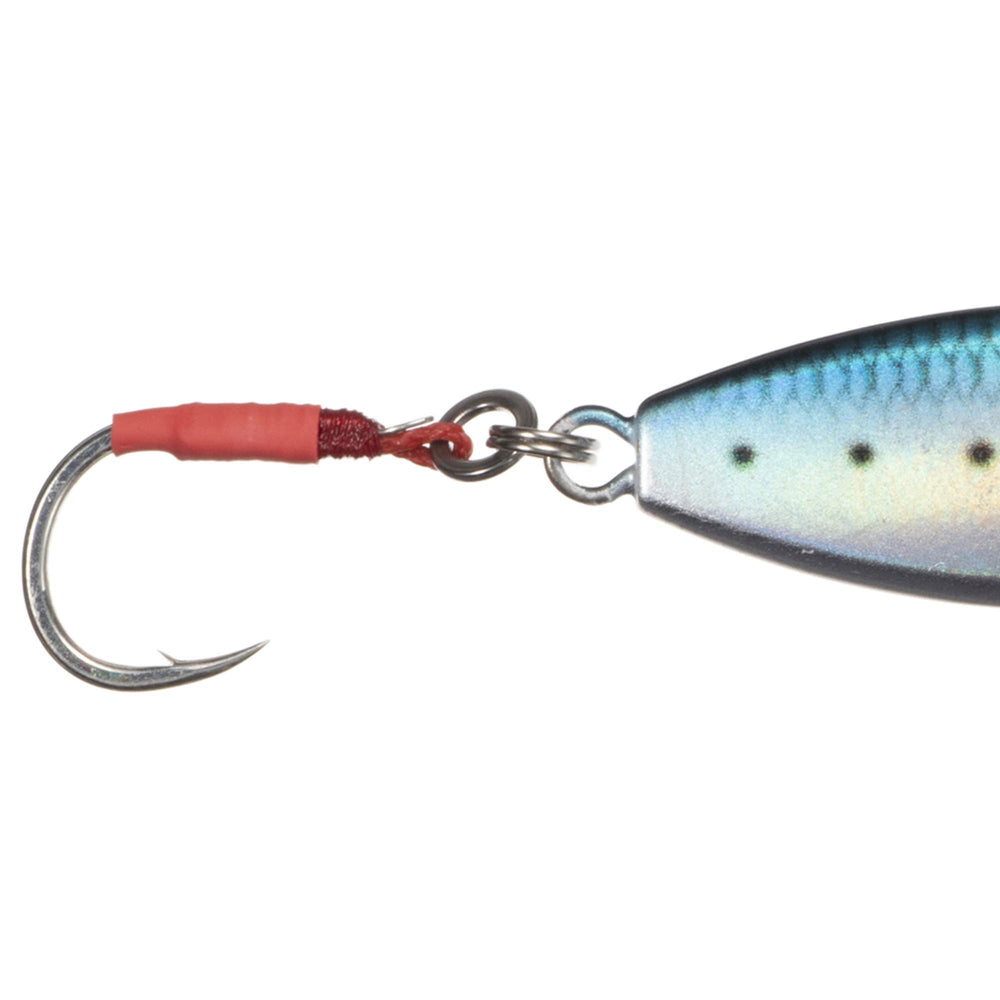 Major Craft JPSLOW-60L080LIVEIWASHIUV three-front-hook setup boosts hookup chances.