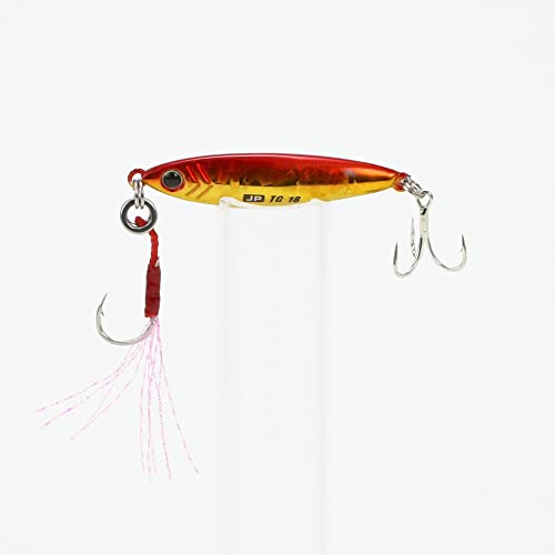 Major Craft Jigpara TG 18g angled cast-ready design enables long-distance accuracy.