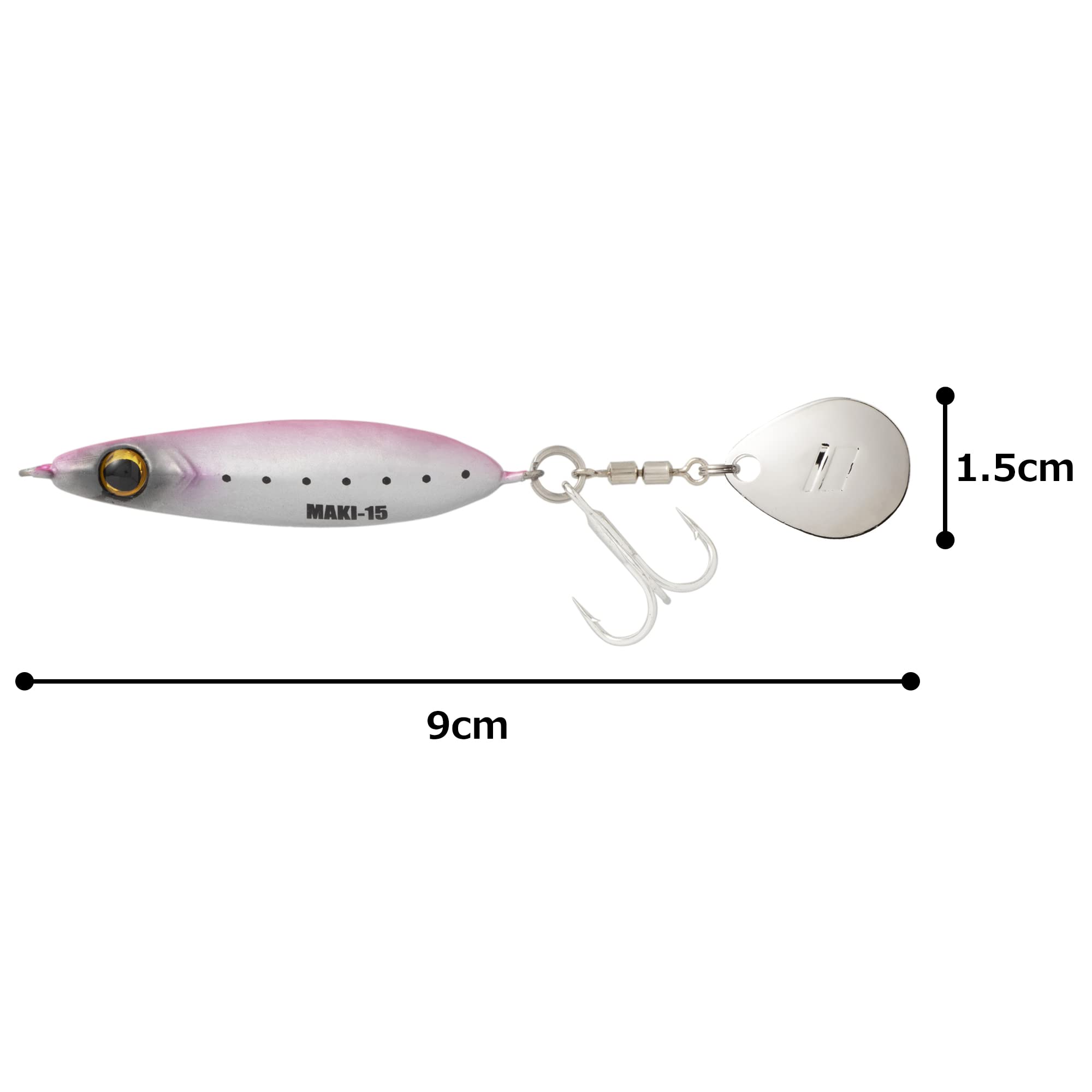 Major Craft Maki Jig Micro 15g vibrant color options attract wary predators