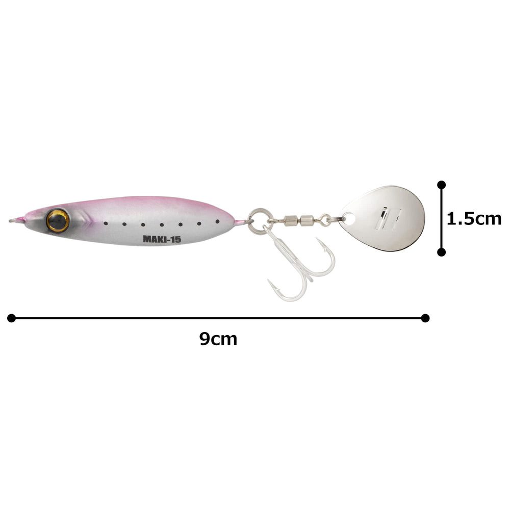 Major Craft Maki Jig Micro 15g vibrant color options attract wary predators