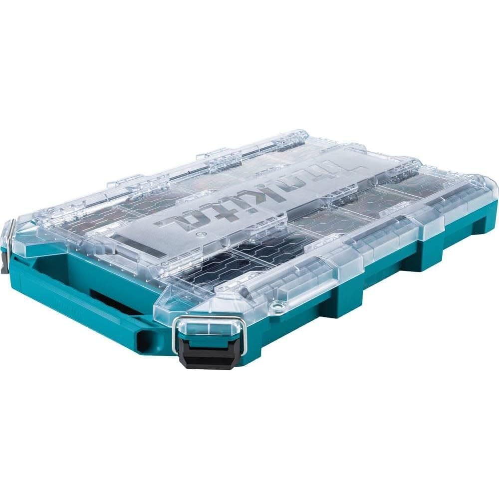 Makita Low Profile Medium Organizer top view showing slim silhouette and organized compartments