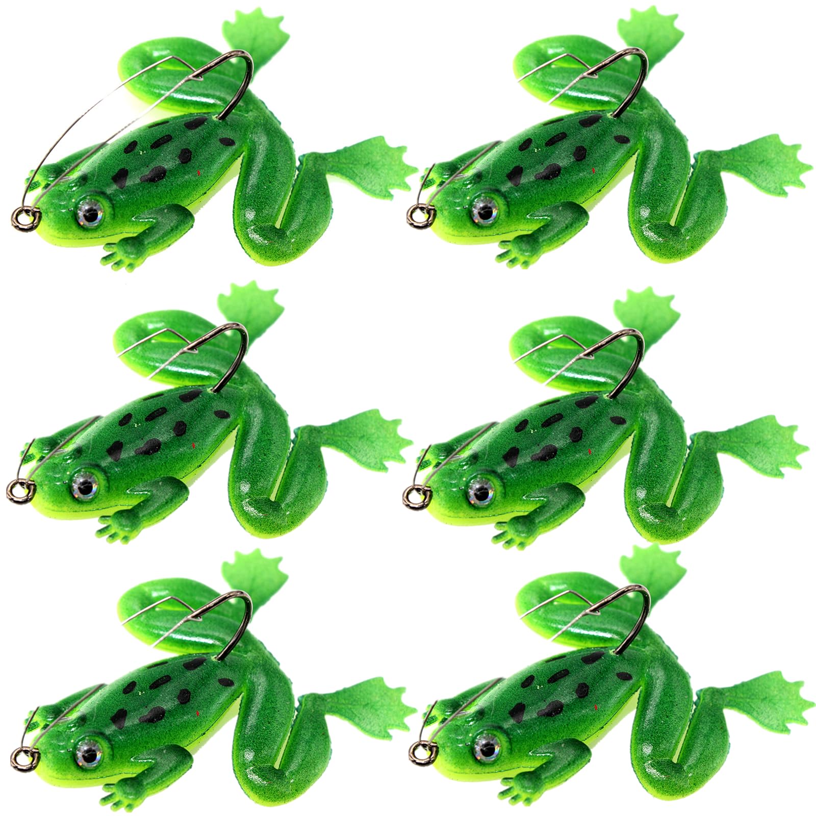 Malijnxin PVC frog lure for bass shows lifelike movement to attract bites.