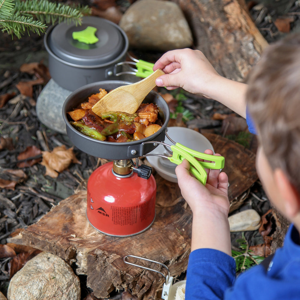 MalloMe wooden spoon spatula for versatile campground cooking
