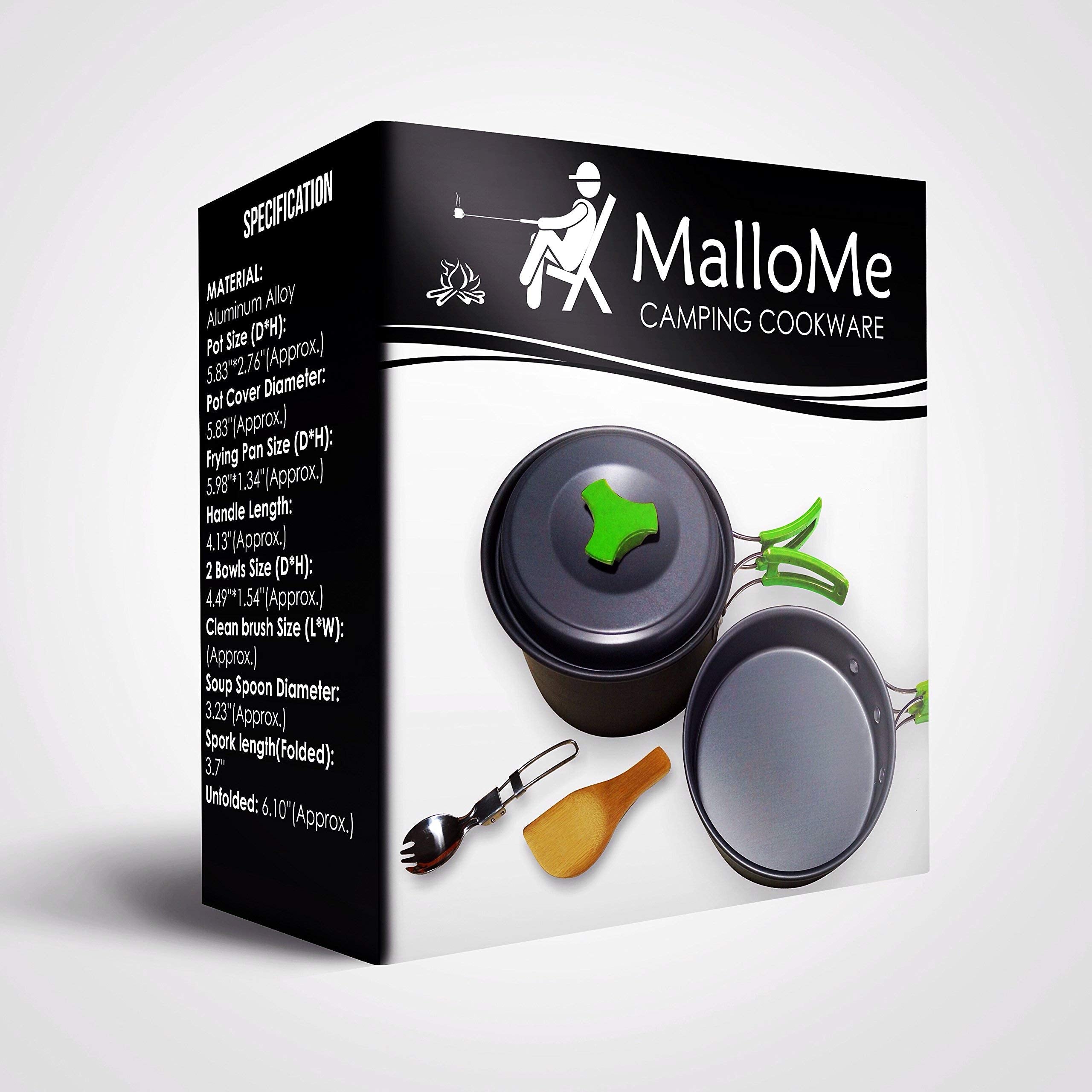 MalloMe wooden spatula for controlled camp sauteing.