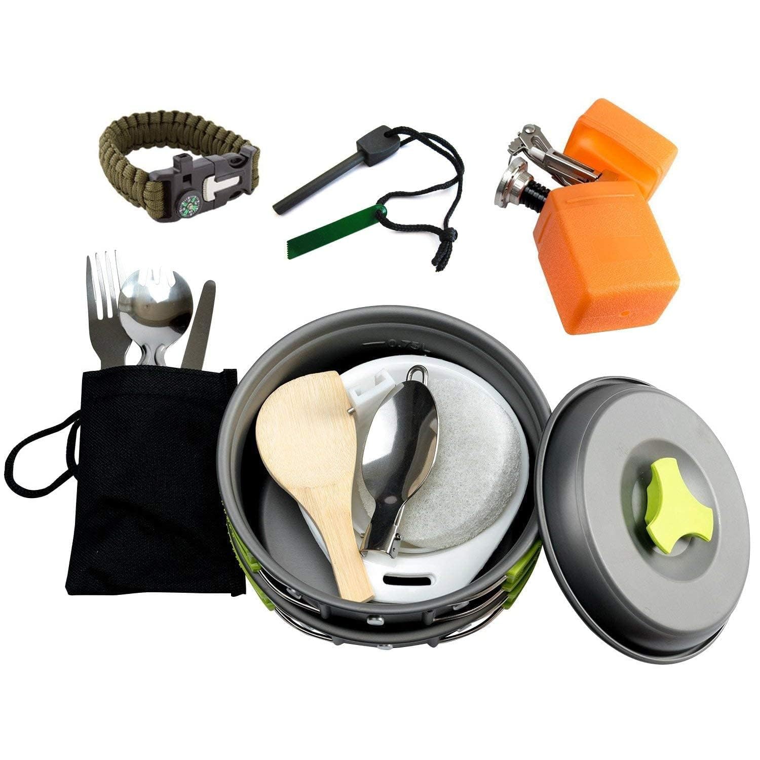 MalloMe folding cutlery set for lightweight dining on backpacking trips.