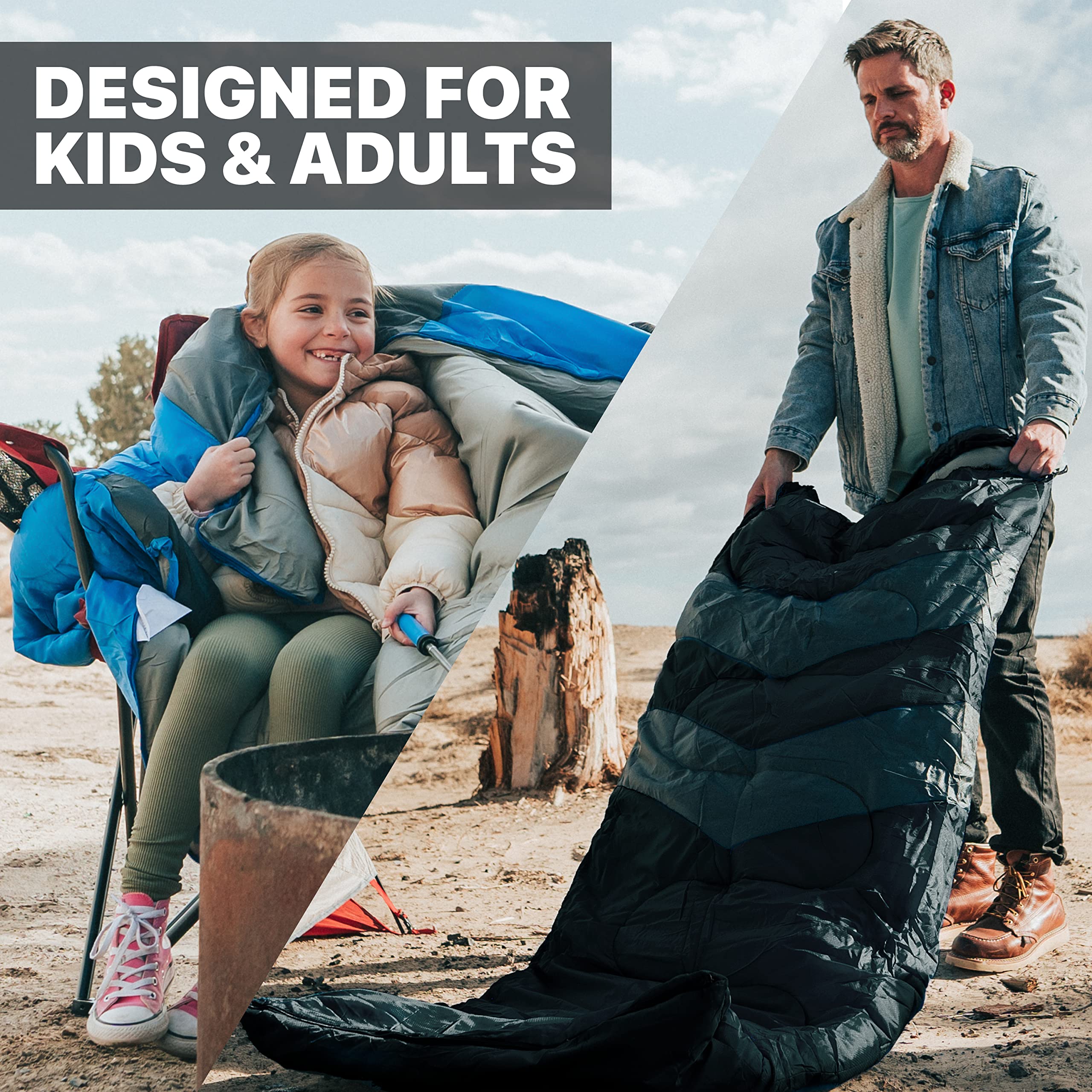 MalloMe sleeping bag headrest drawstrings adjust warmth with ease.
