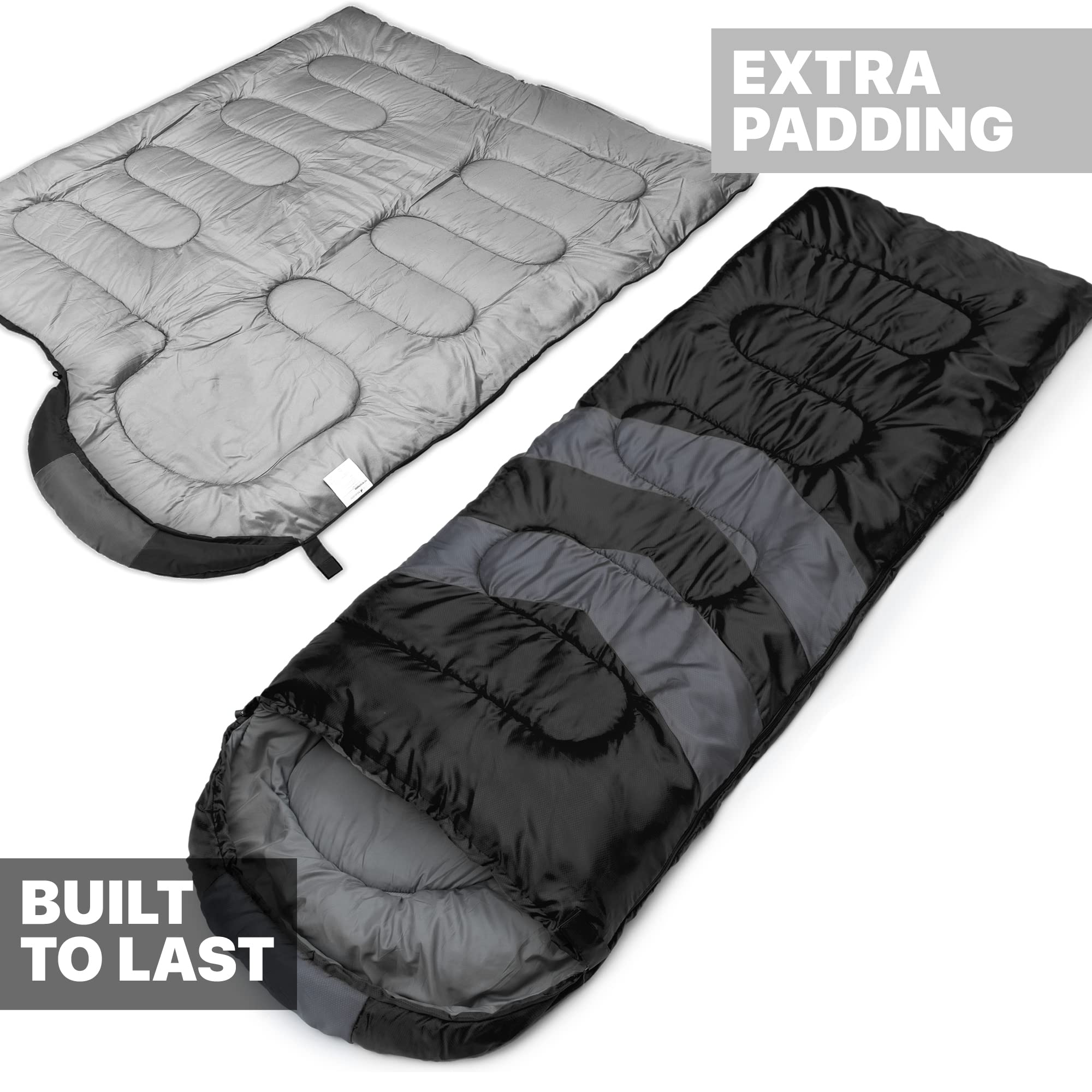 MalloMe sleeping bag packable with compression sack simplifies backpacking storage.