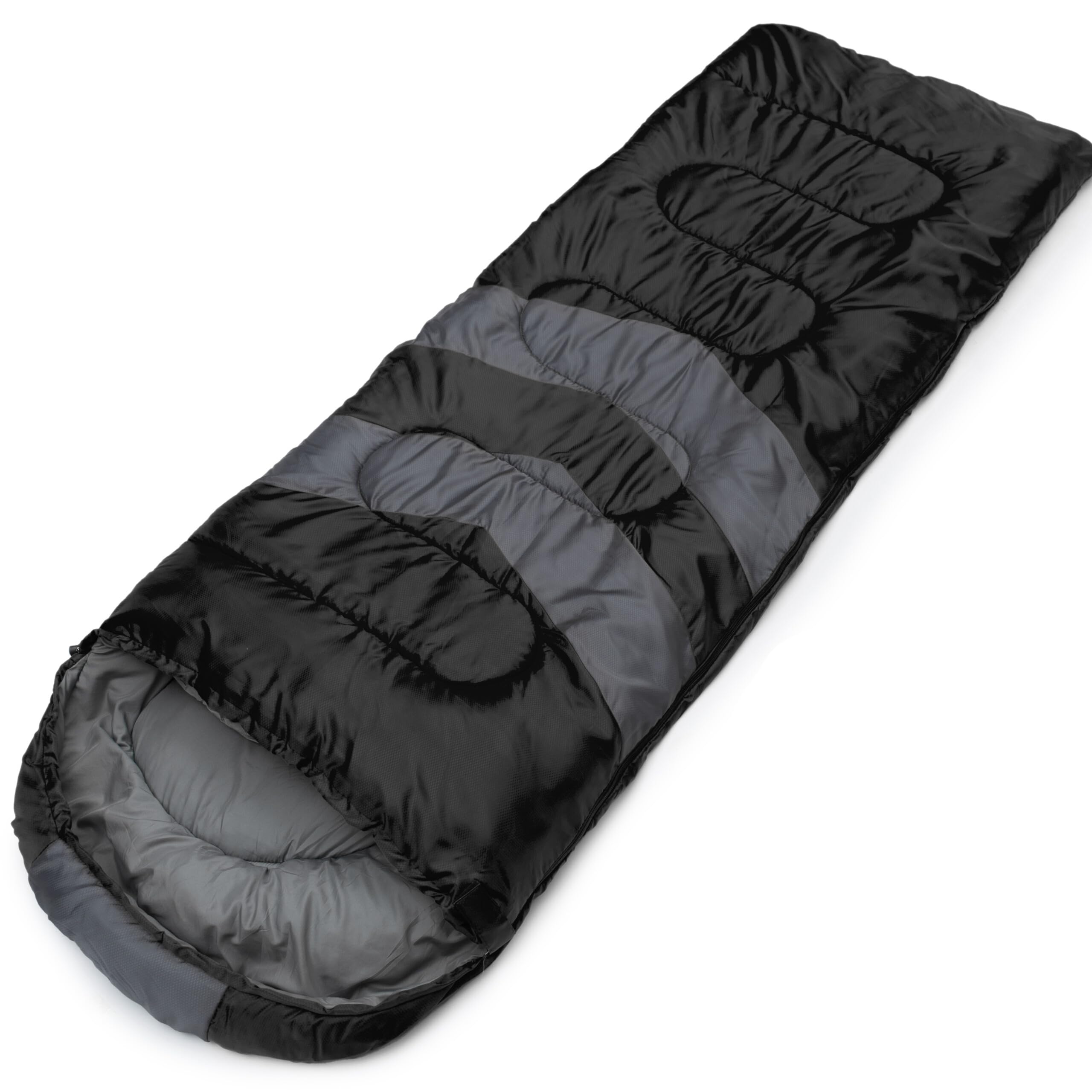 MalloMe sleeping bag waterproof outer shell keeps gear dry during rain.