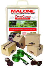 Malone canoe kit foam blocks provide cushioned support for secure transport