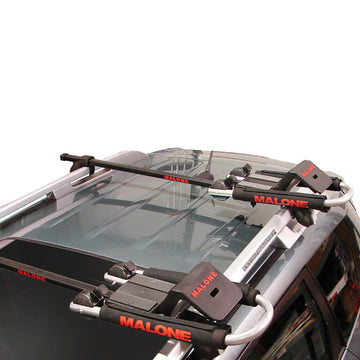 Malone Downloader JAWZ mounting hardware fitting various roof rails with bolts included.