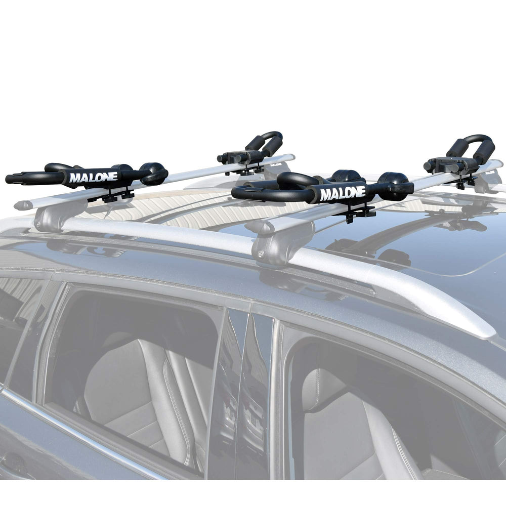 Malone FoldAway-5 supports kayaks, canoes, and large sit-on-tops during transport.