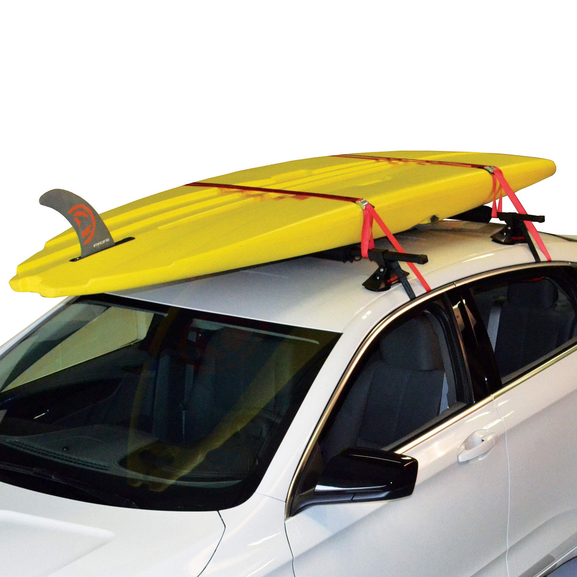 Malone VersaRail 75 lb pull-strength vacuum tower bases on the roof.