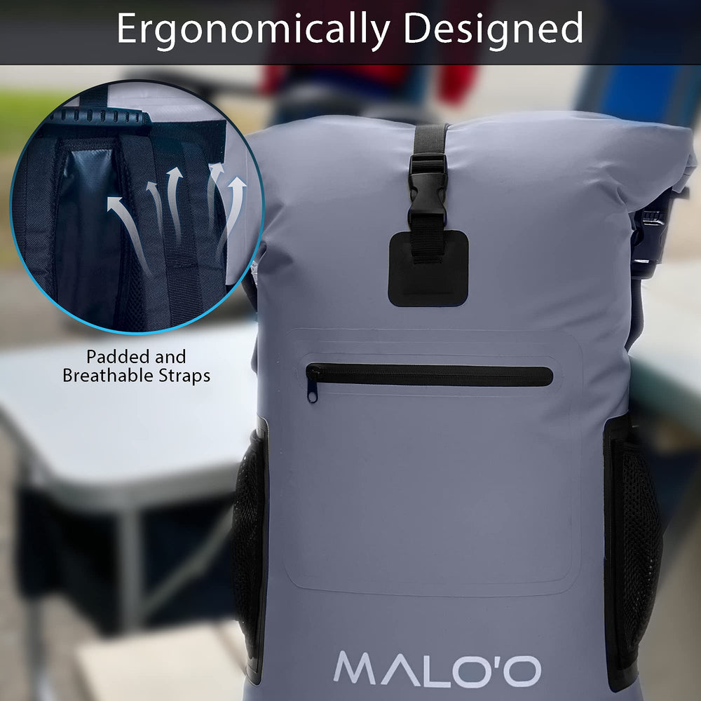 Maloo ergonomic straps close-up for comfortable all day carry