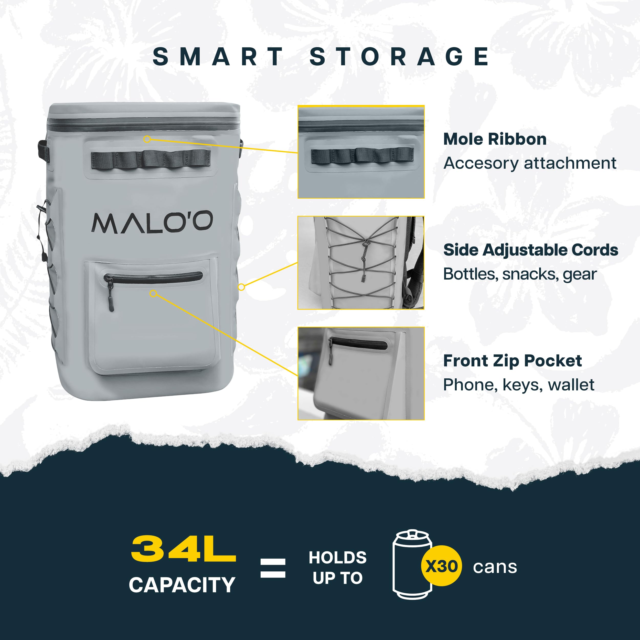 Malo'o Pro Adventure showcases thirty-can capacity for camping trips
