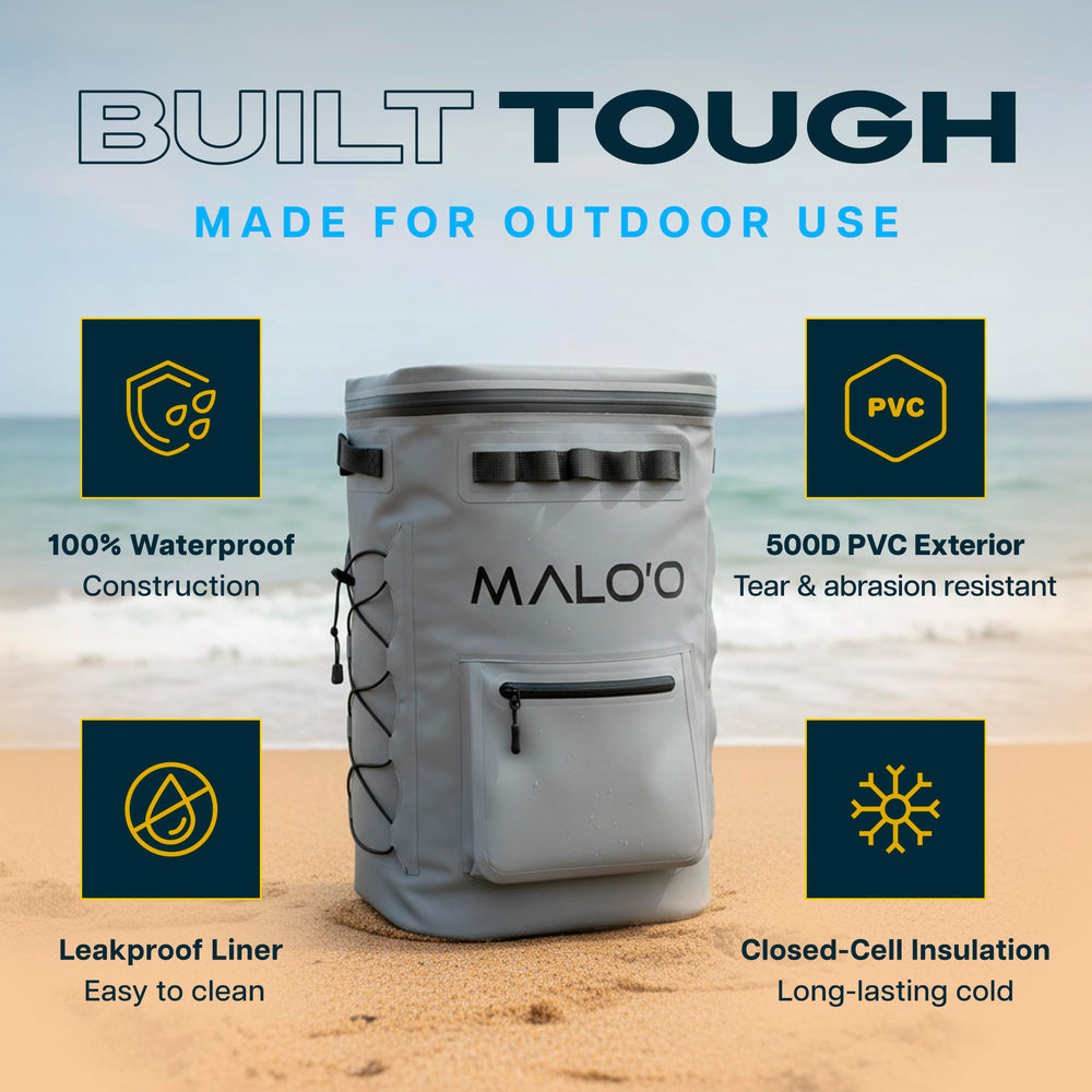 Malo'o Pro Adventure DryCore shell resists water and abrasions in rugged environments