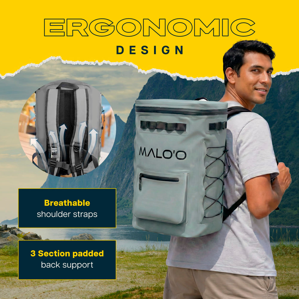 Leakproof interior liner of Malo'o Pro Adventure for quick, mess-free cleanup