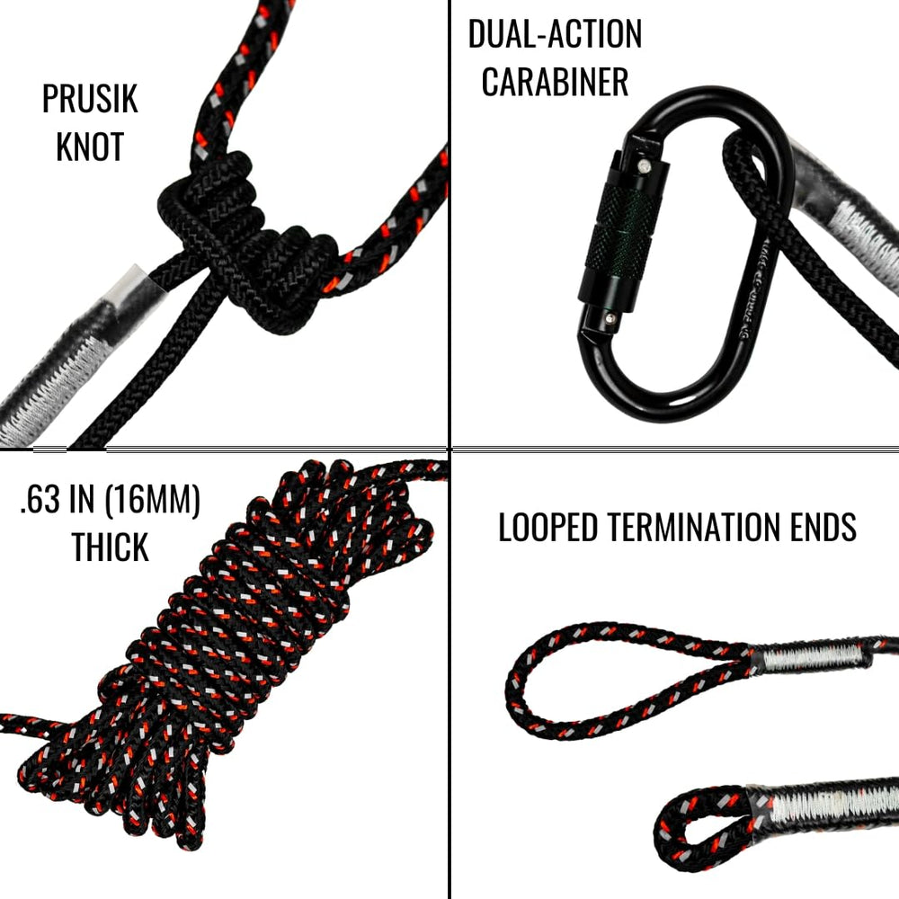Malta Dynamics preinstalled prusik knot enables quick setup