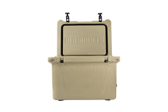 Mammoth Ranger 25 cooler side view, compact transport for camping