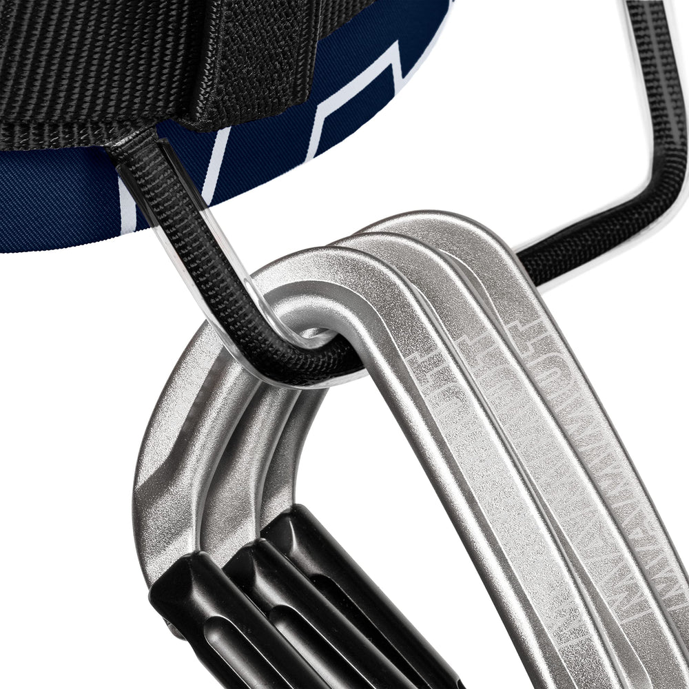 Mammut 4 Slide belay ring with wear indicator improves visibility of fabric condition