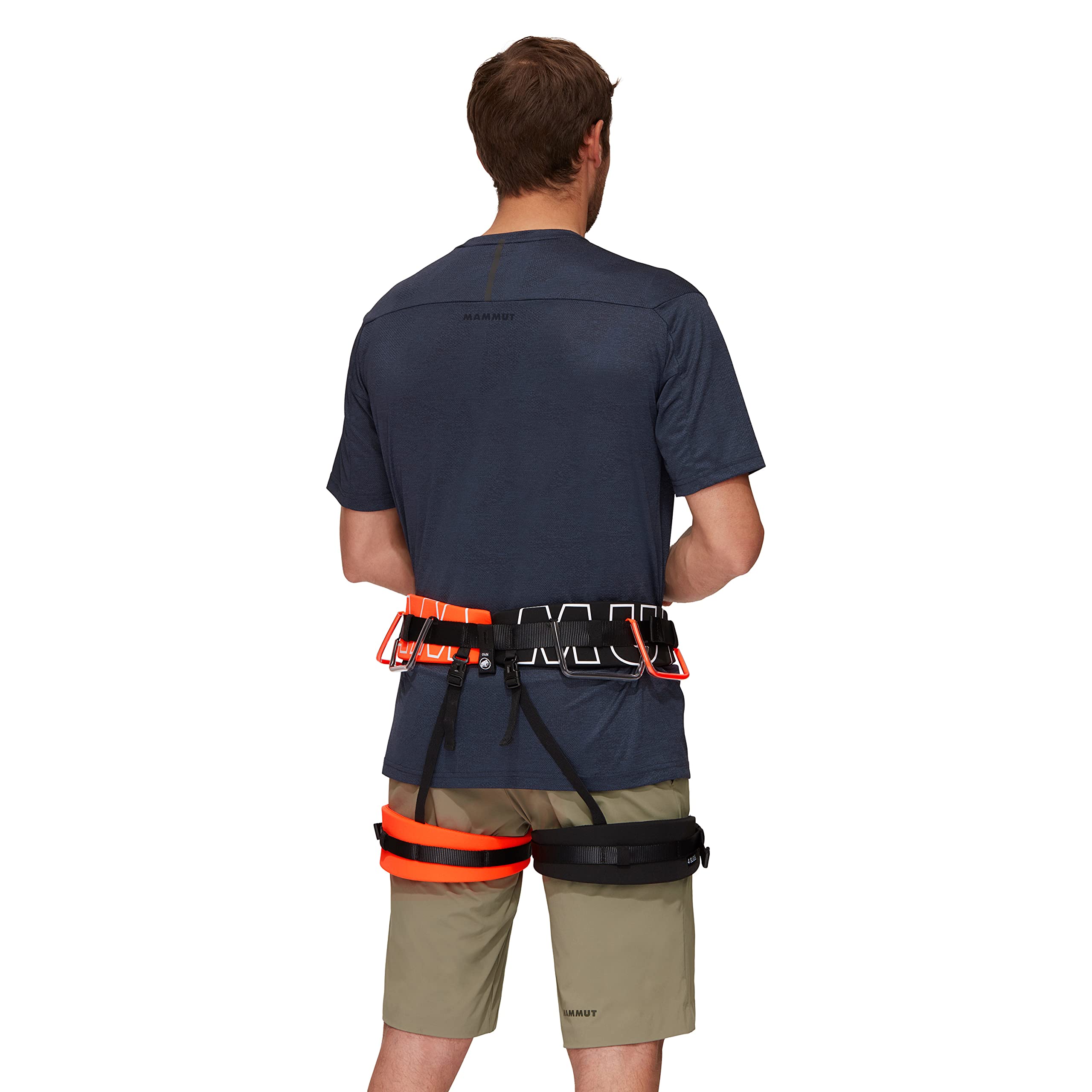 Mammut 4 Slide harness wear indicator reveals fabric wear at a glance.