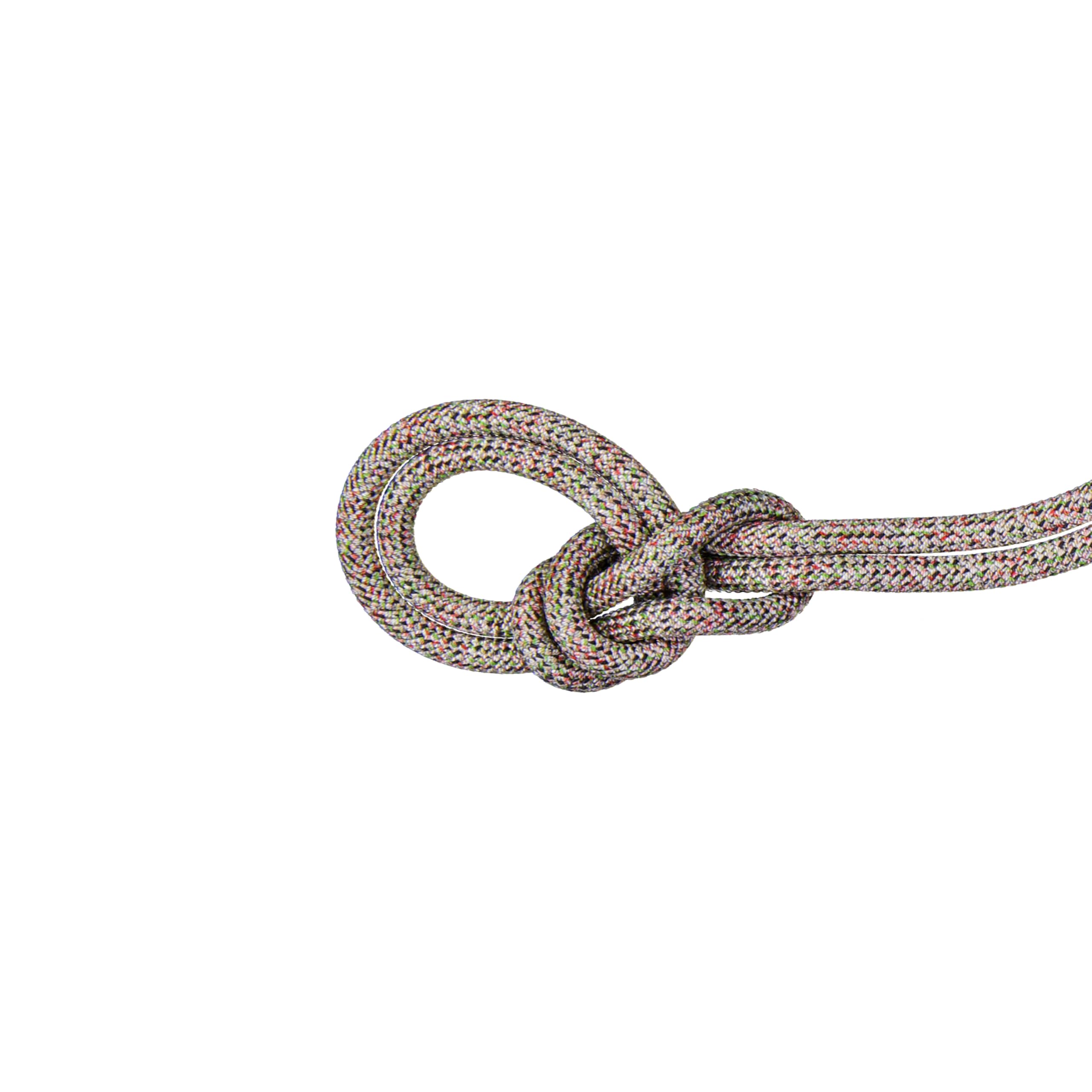 Mammut 9.5 Crag We Care rope, full-length view, durable single rope for sport climbing.