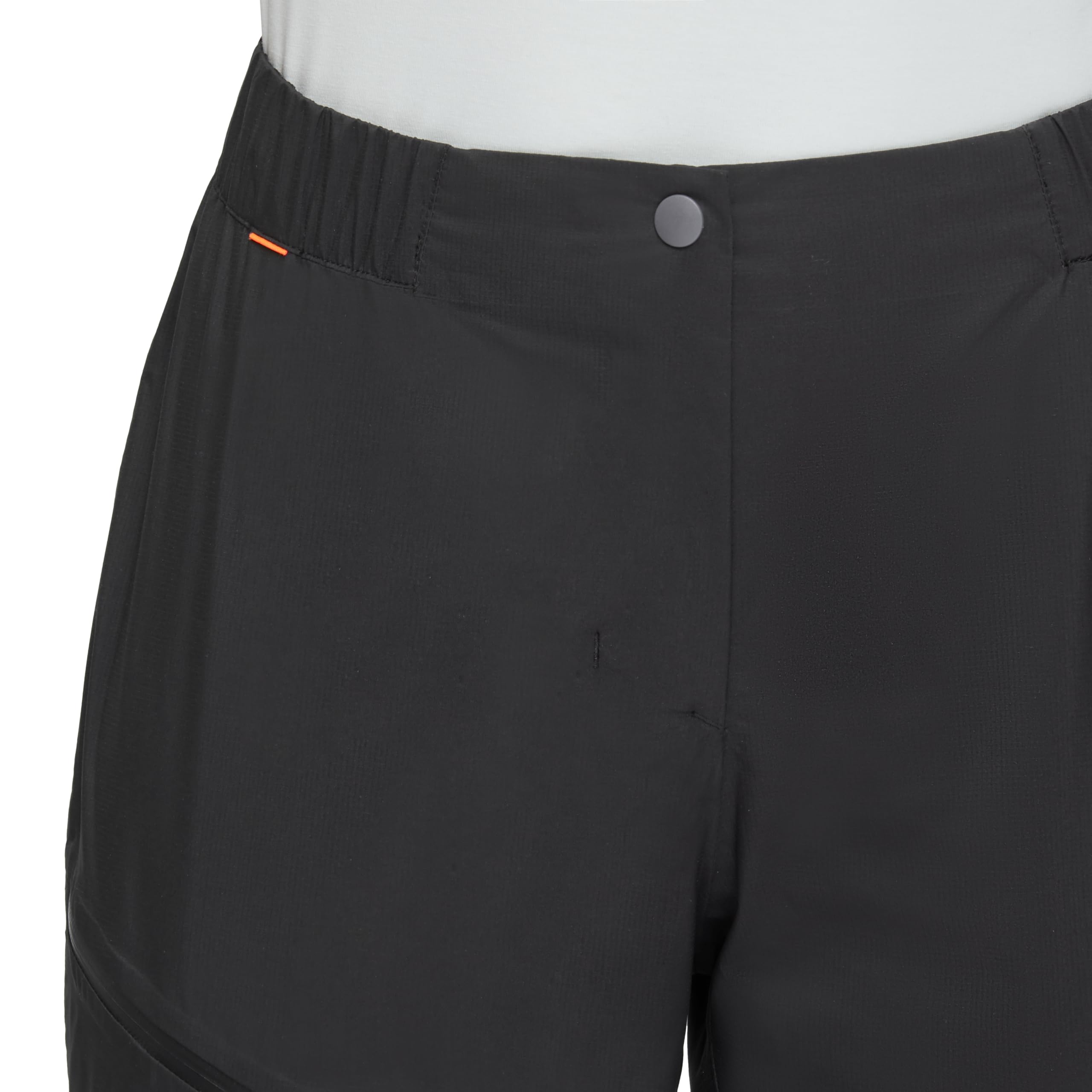 Mammut Alto Light HS Pant Women’s Black, back view illustrating straight-leg profile