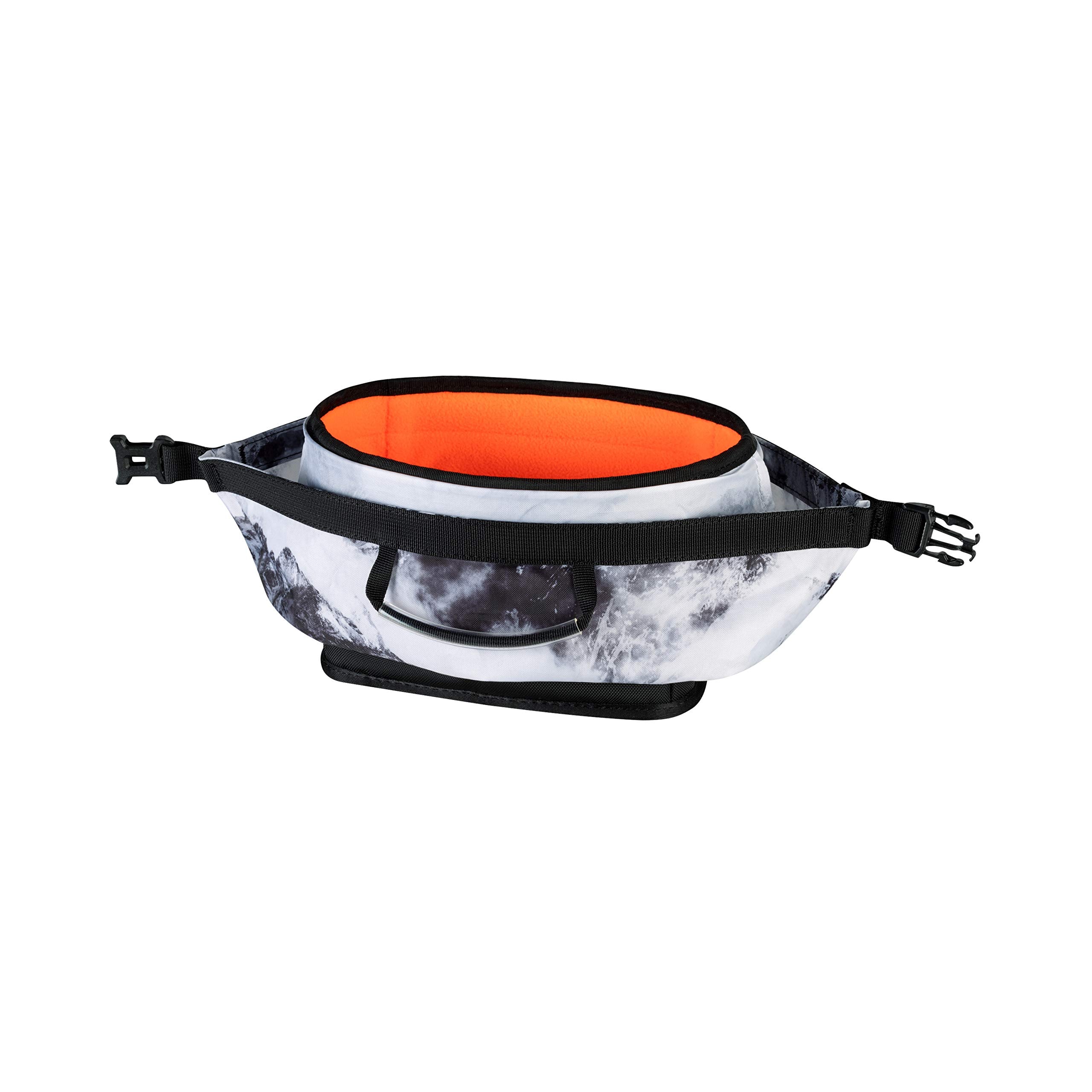 Mammut Boulder Chalk Bag outer recycled polyester with fleece lining for even chalk distribution