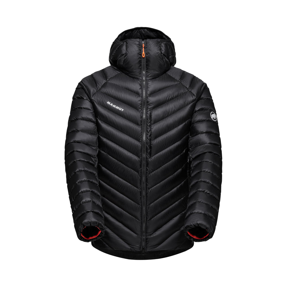 Mammut Broad Peak IN Hooded Jacket front view, compact warmth for alpine adventures