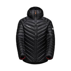 Mammut Broad Peak IN Hooded Jacket front view, compact warmth for alpine adventures