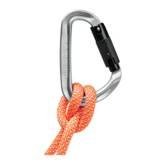 Mammut Classic HMS TwistLock Plus side profile, pear shape enhances rope routing