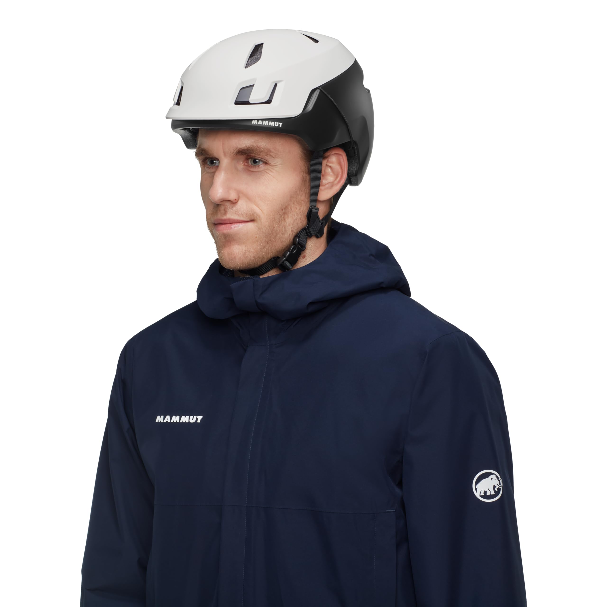 Mammut Haute Route Helmet visor offers shade and eye protection