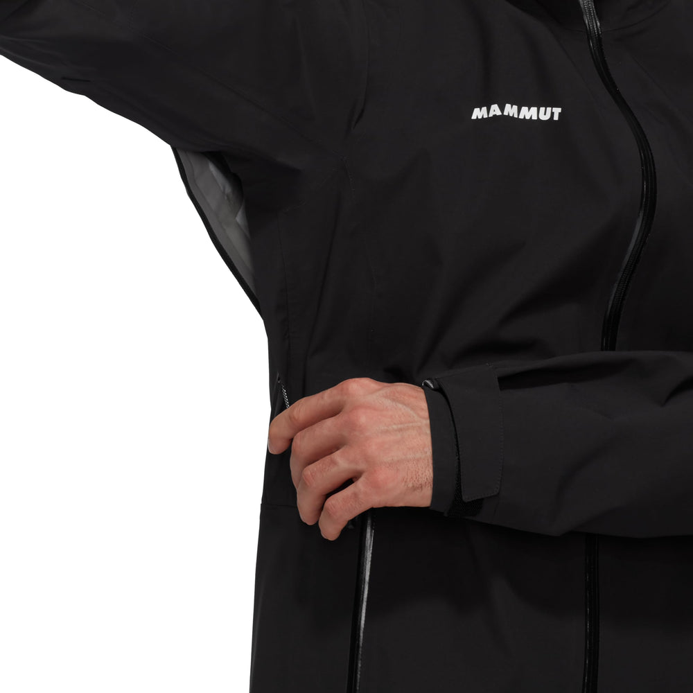 Mammut Linard Guide HS Hooded Jacket interior lining for comfort.